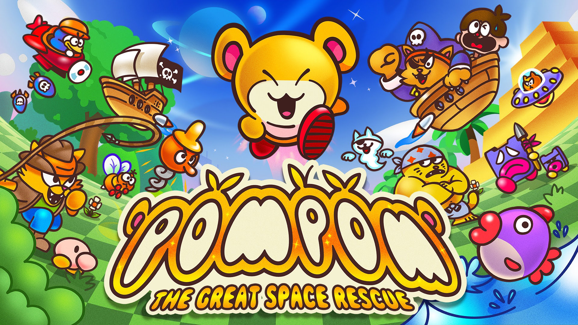 #
      Side-scrolling puzzle platformer Pompom: The Great Space Rescue coming to Switch on October 25