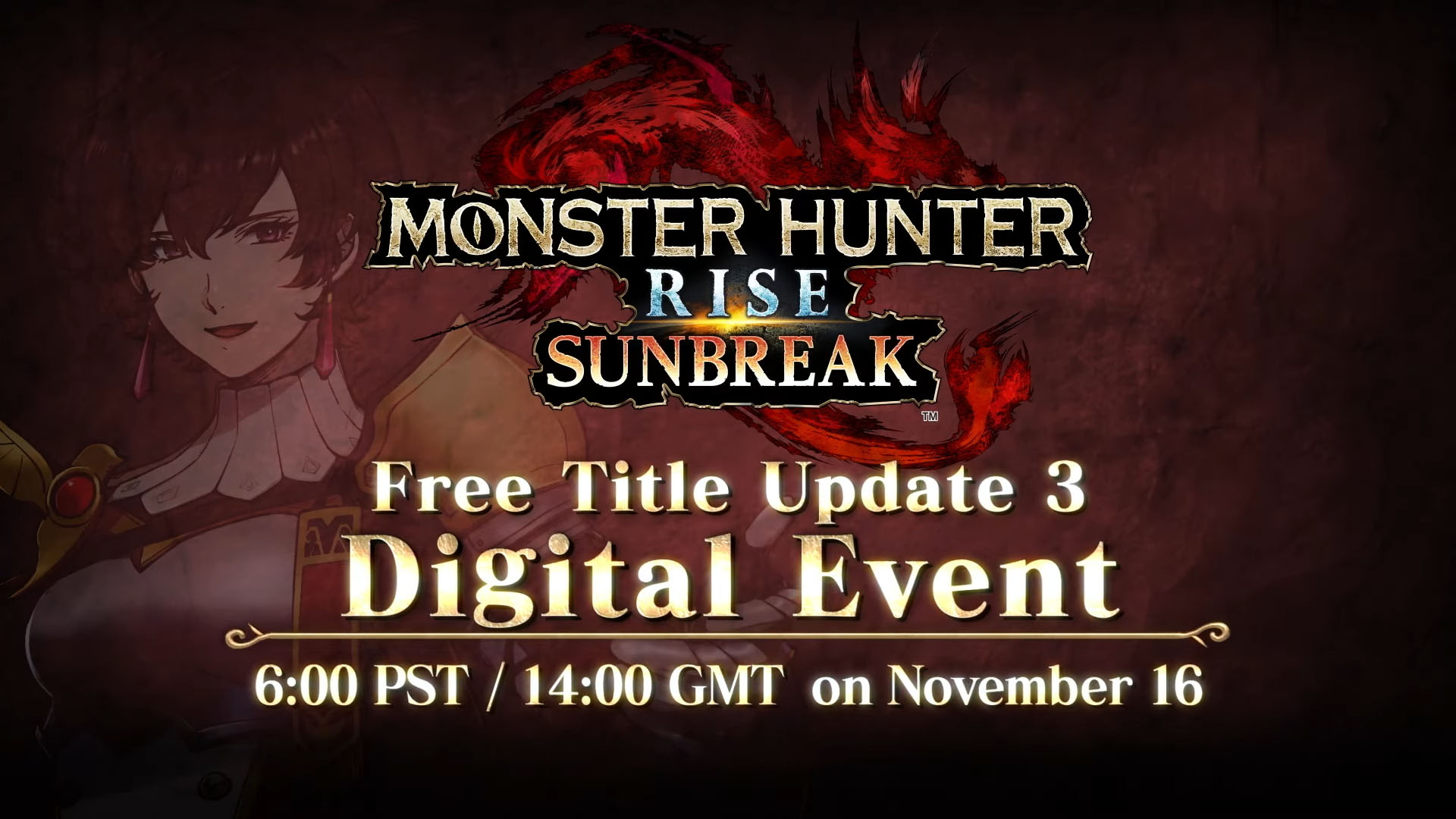 #
      Monster Hunter Rise: Sunbreak Free Title Update 3 Digital Event set for November 16