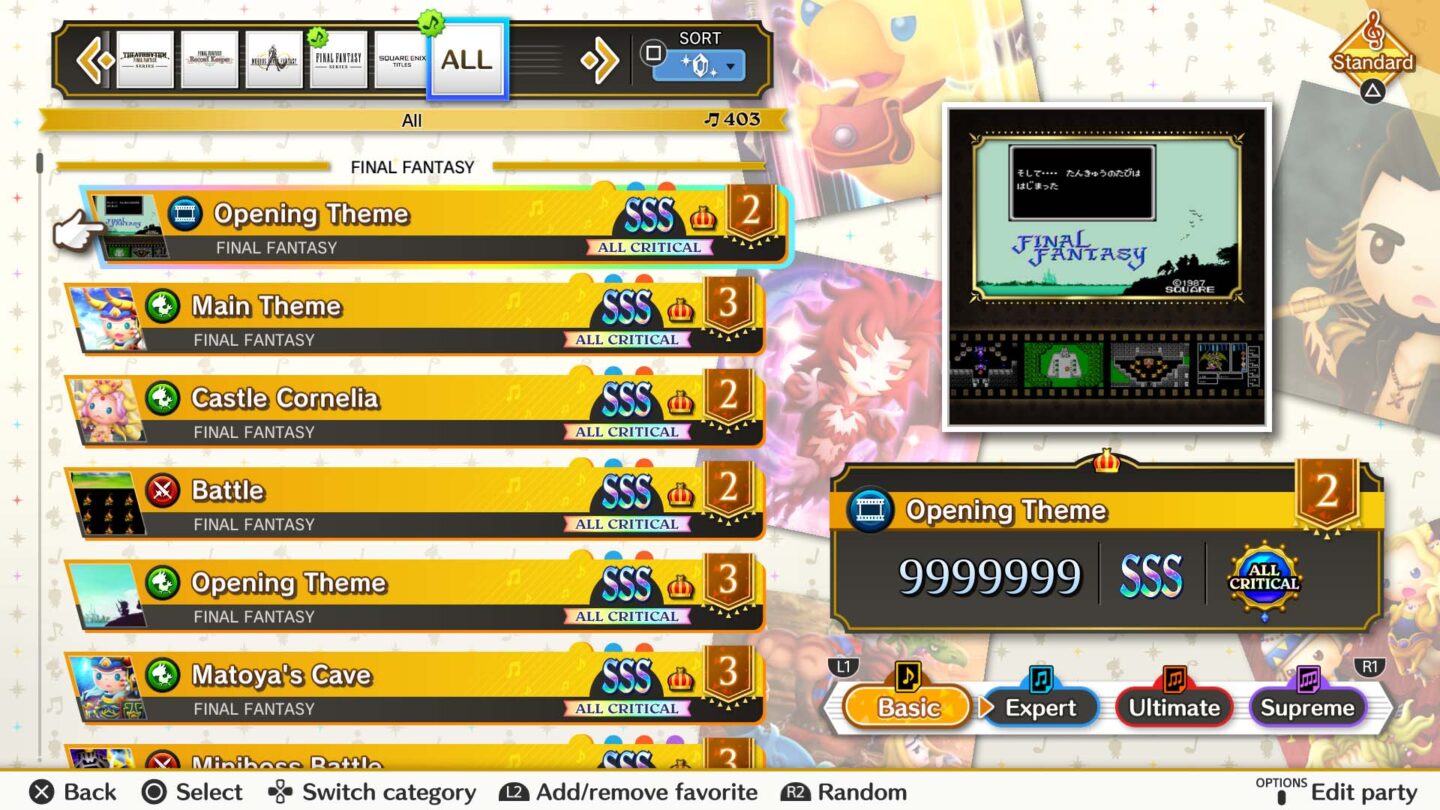 Theatrhythm Final Bar Line details ‘Music Stages’ mode, gameplay