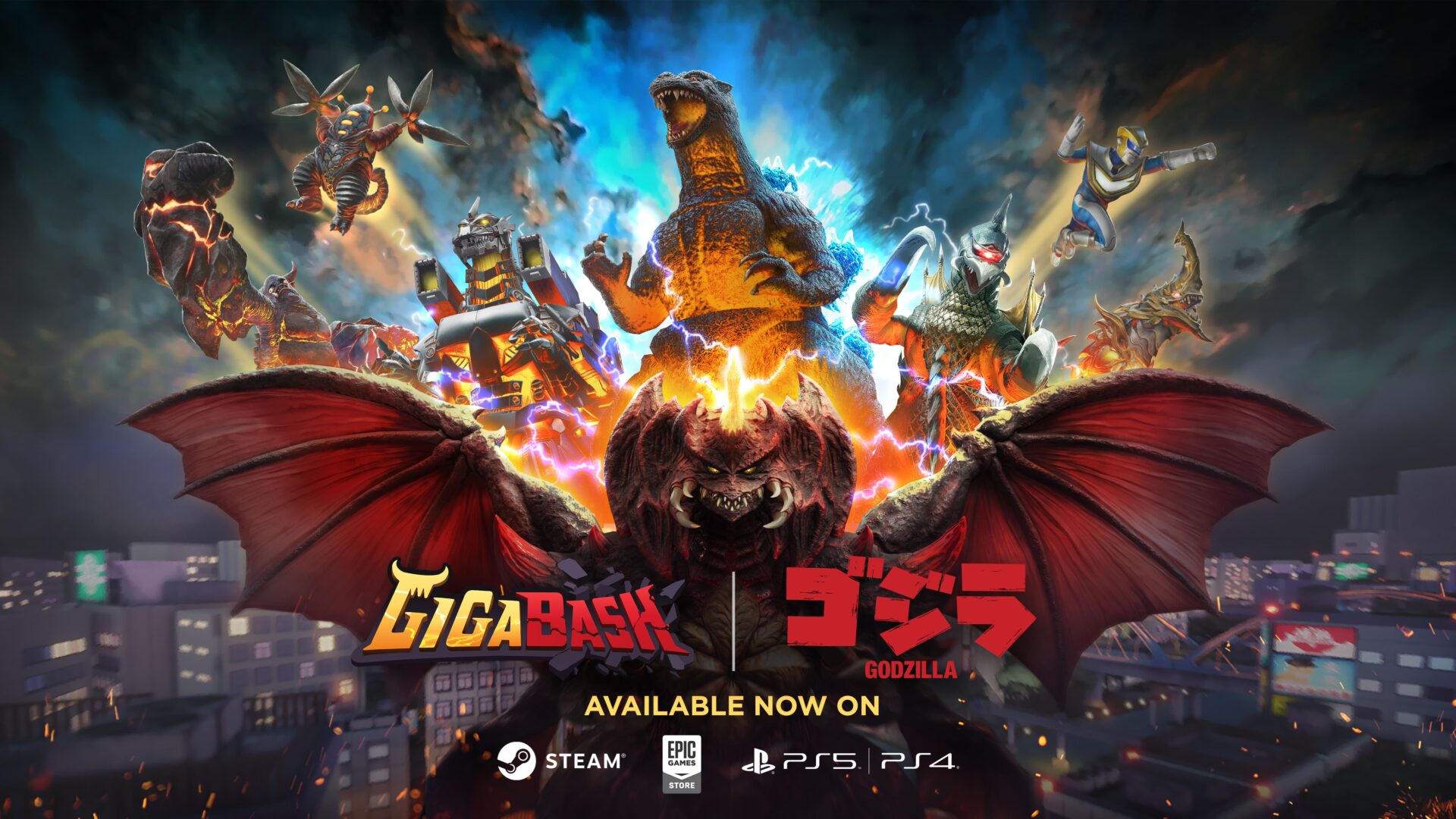 #
      GigaBash DLC ‘Godzilla 4 Kaiju Pack’ and version 1.1 update now available