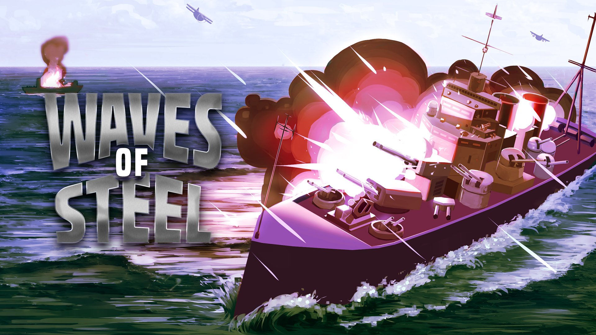 Boomgaard kortademigheid klok Arcade naval combat simulation game Waves of Steel launches February 6,  2023 for PC, later for Xbox Series - Gematsu