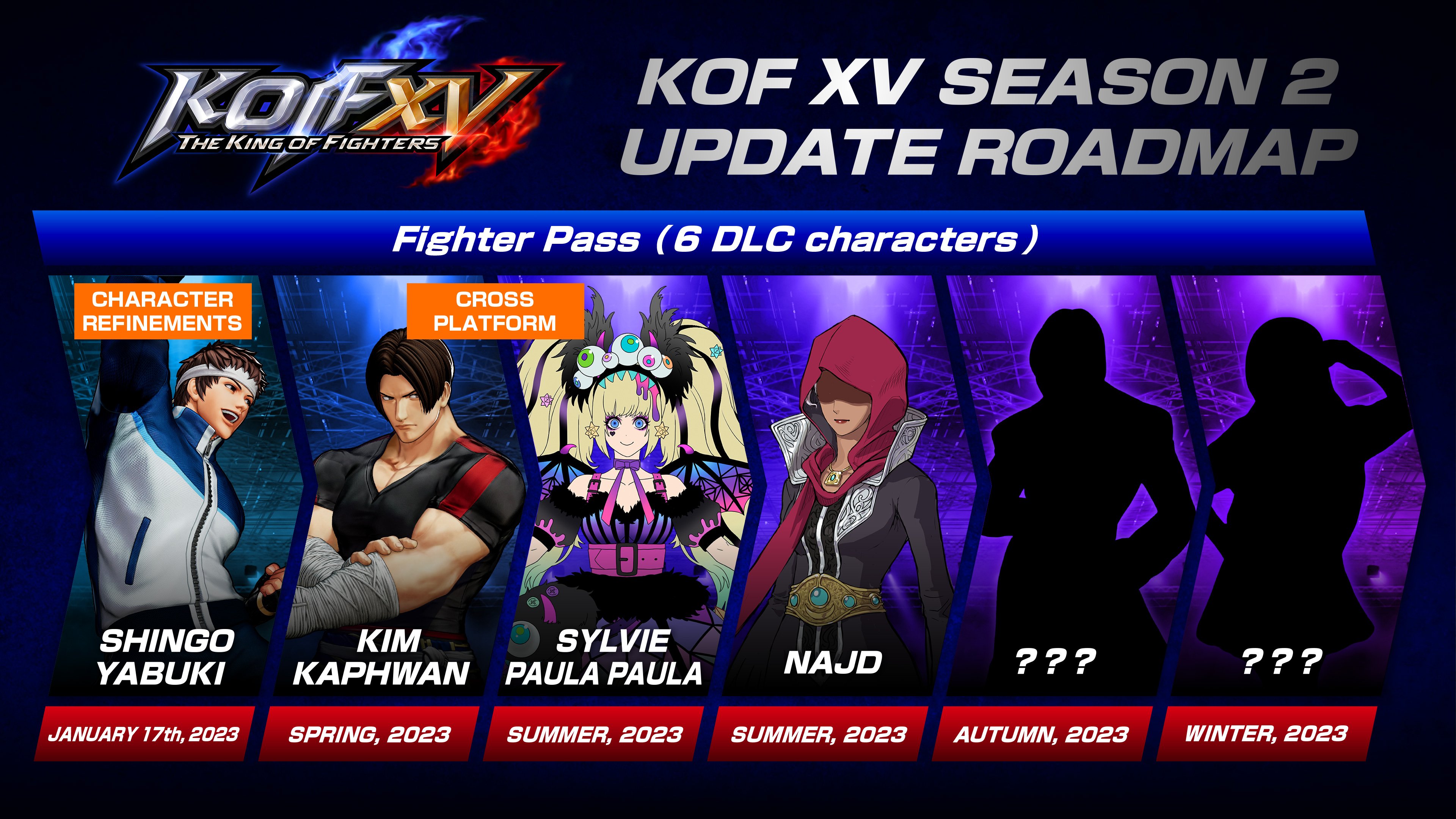 The King of Fighters XV Season 2 DLC character Shingo Yabuki launches  January 17; Sylvie Paula Paula and Najd announced - Gematsu