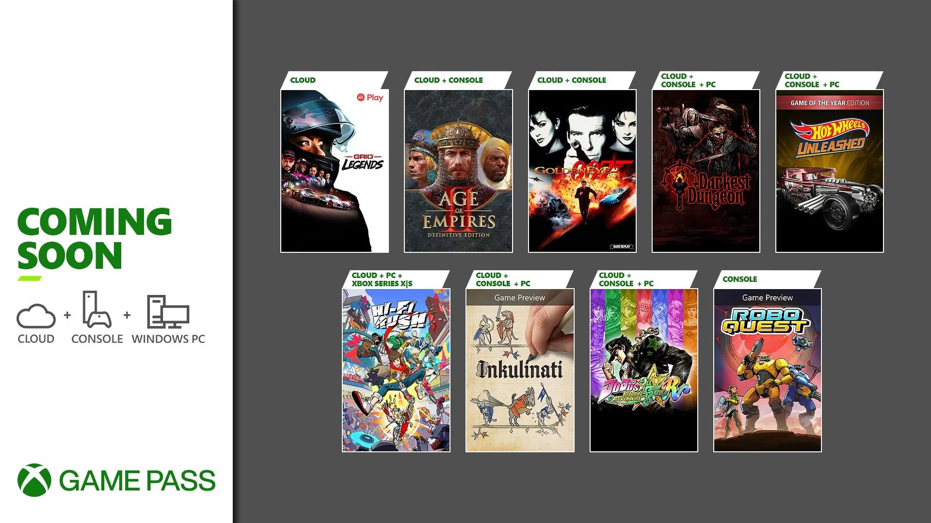 #
      Xbox Game Pass adds Hi-Fi RUSH, GoldenEye 007, JoJo’s Bizarre Adventure: All Star Battle R, and more in late January to early February