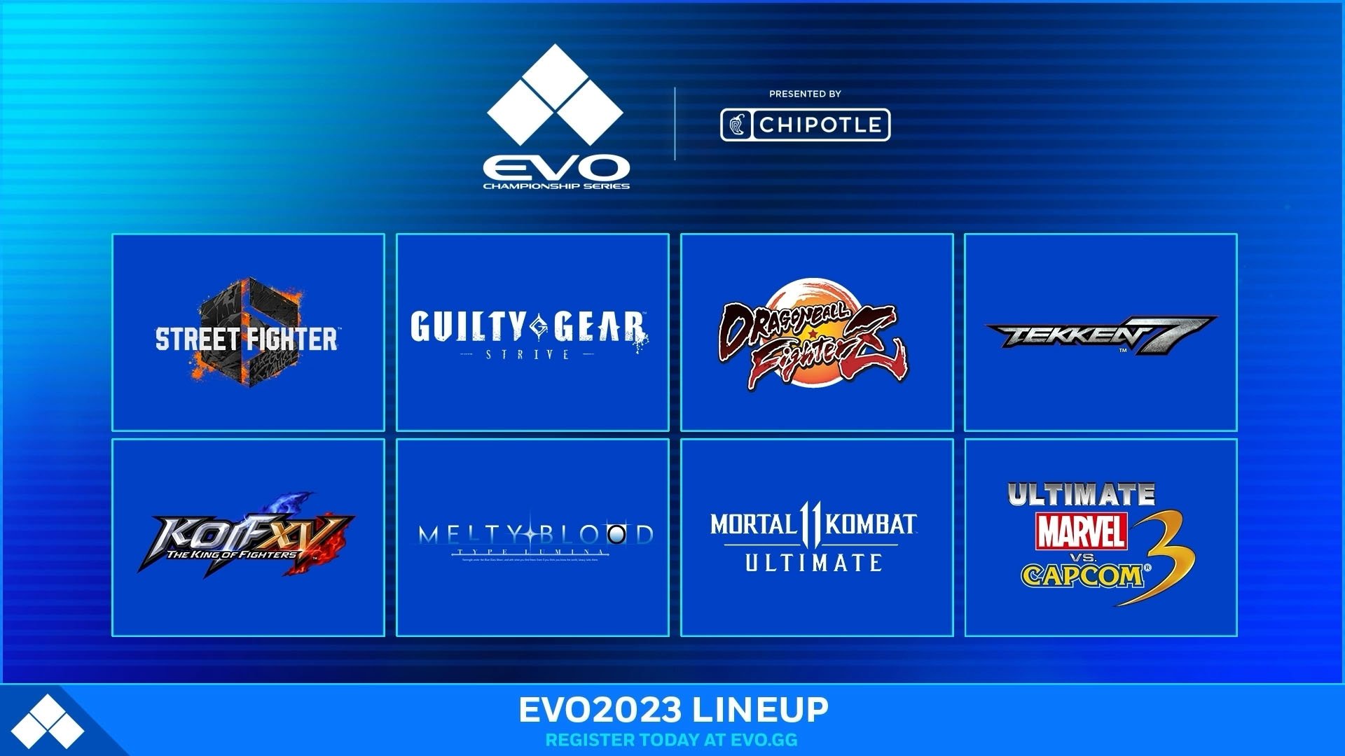 #
      EVO 2023 title lineup announced