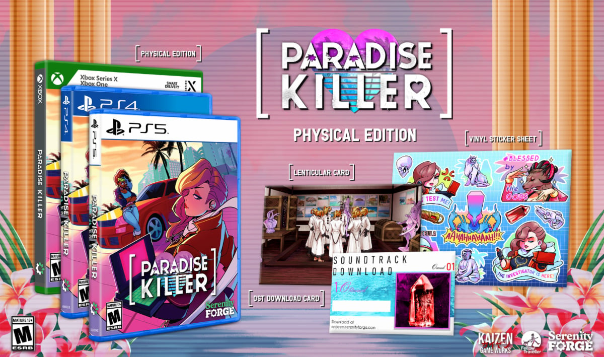 #
      Paradise Killer physical editions announced for PS5, Xbox Series, PS4, and Xbox One