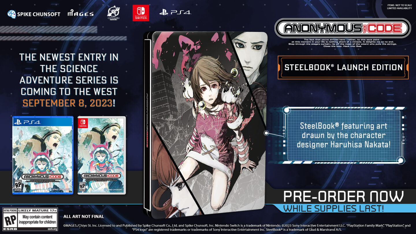 ANONYMOUS;CODE launches September 8 in the west - Gematsu