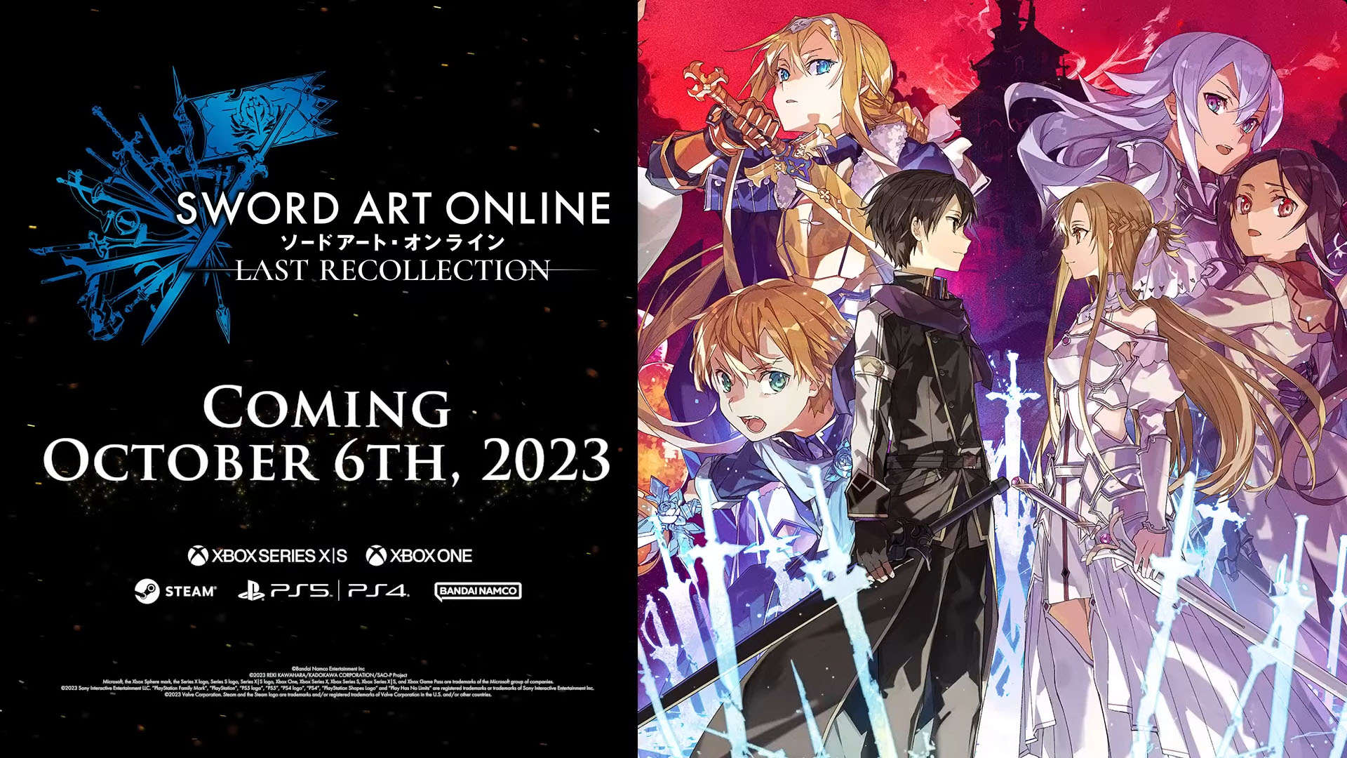Sword Art Online: Last Recollection launches October 5 in Japan