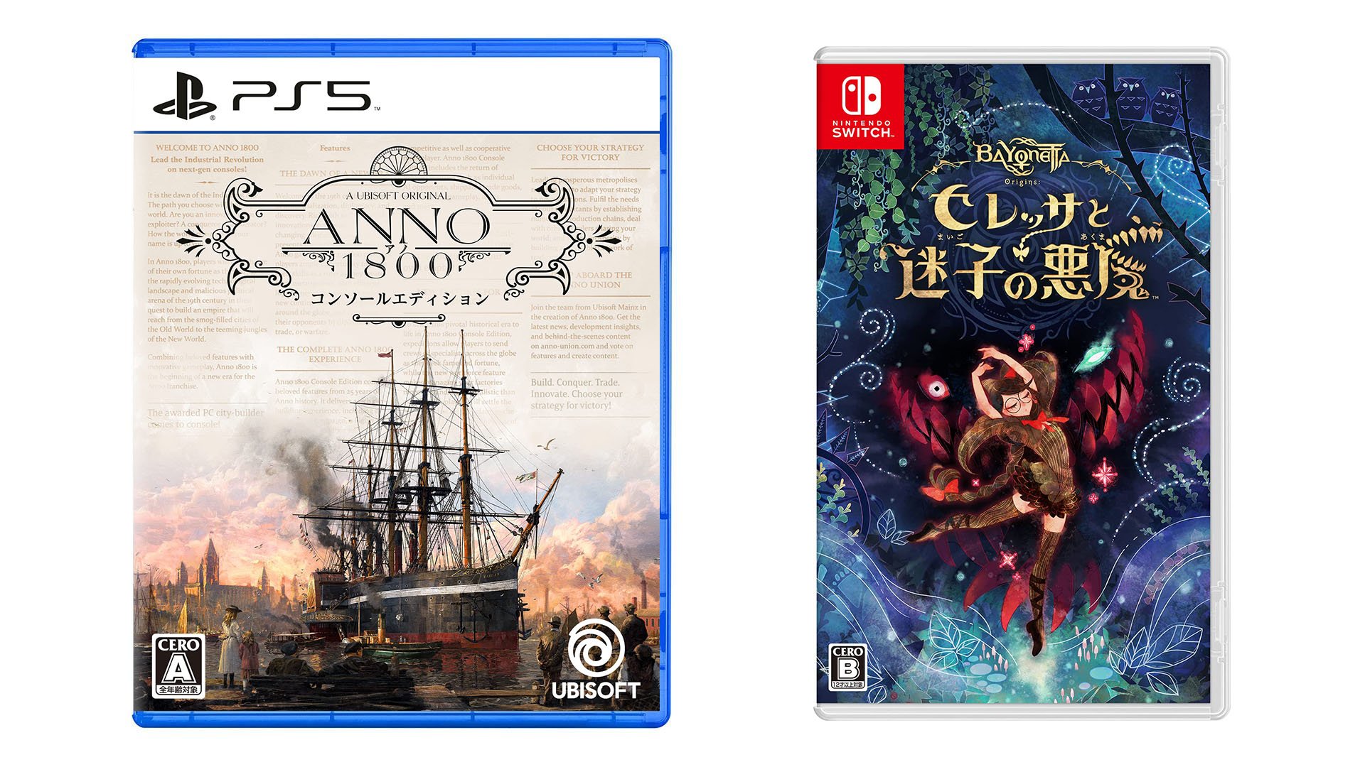 Les sorties de jeux japonais de cette semaine : Bayonetta Origins : Cereza and the Lost Demon, ANNO 1800 : Console Edition, et plus encore