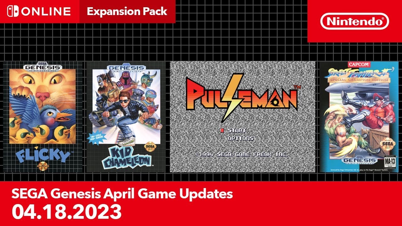 SEGA Genesis – Nintendo Switch Online voegt Flicky, Pulseman, Kid Chameleon, ‘Street Fighter II: Special Champion Edition’ toe