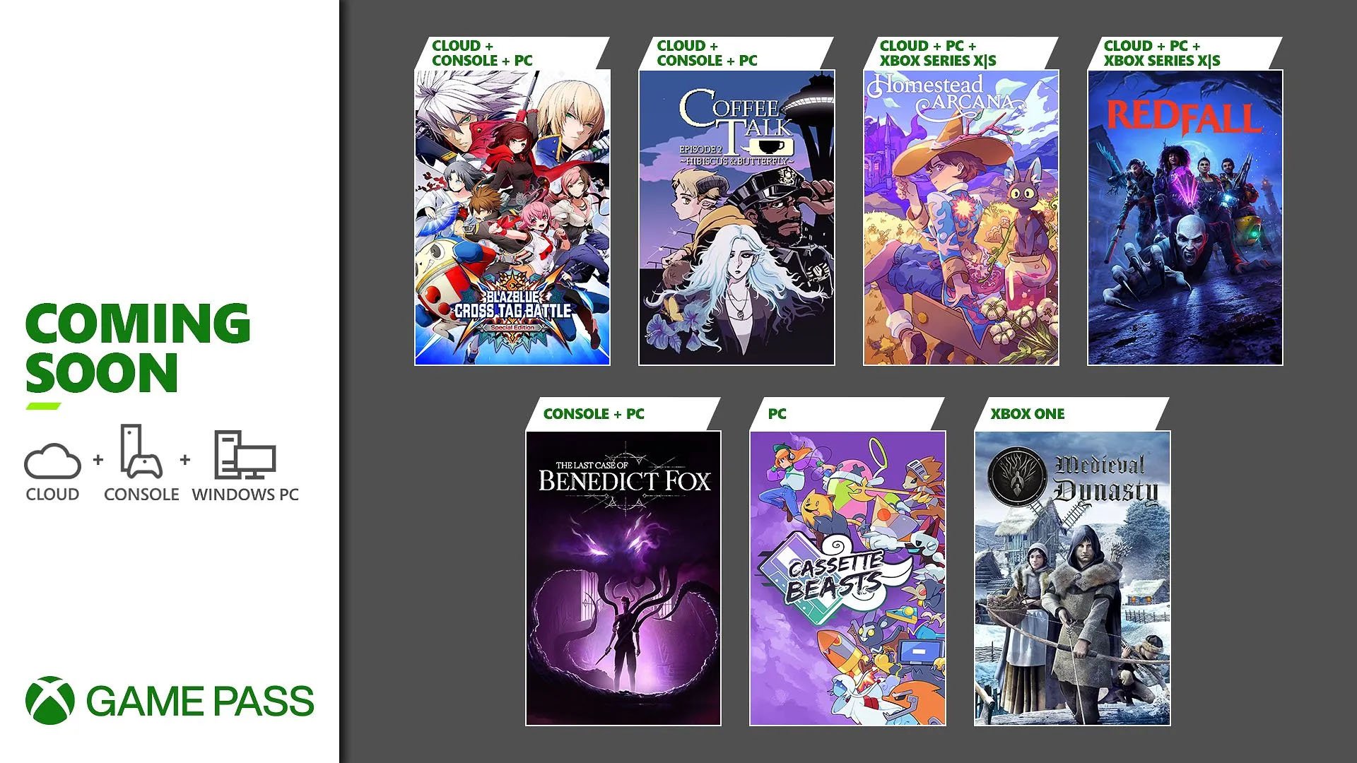 Xbox Game Pass voegt eind april The Last Case toe van Benedict Fox, BlazBlue: Cross Tag Battle Special Edition, Homestead Arcana en meer