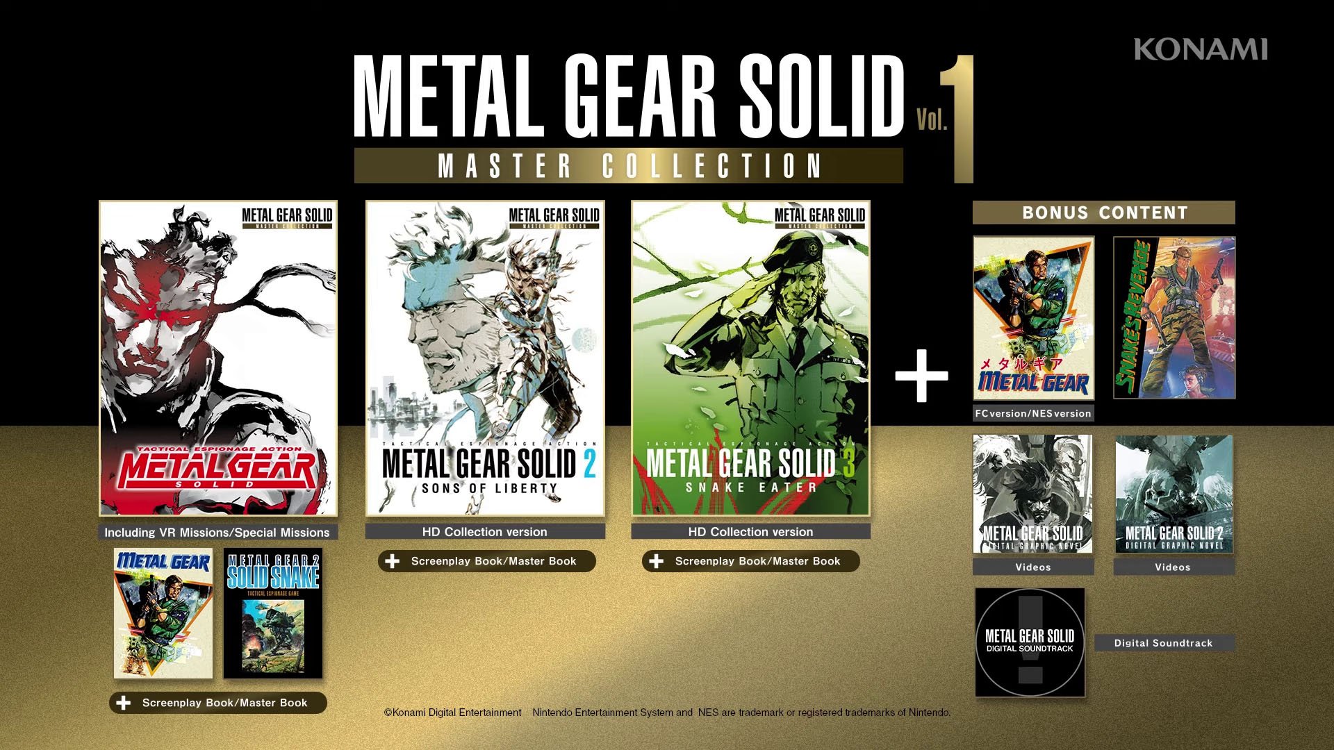 Metal Gear Solid: Master Collection Vol. 1 launches October 24 for PS5,  Xbox Series, Switch, and PC - Gematsu