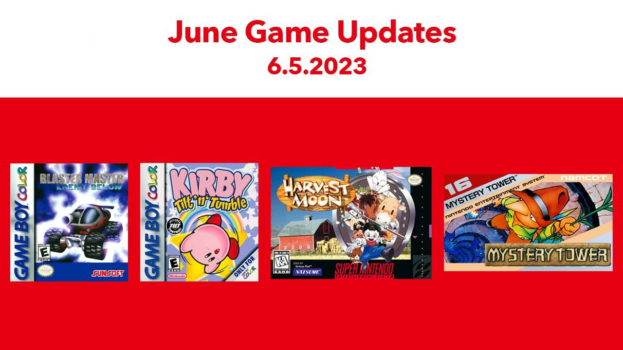 July update! Two Game Boy games are now available for Nintendo