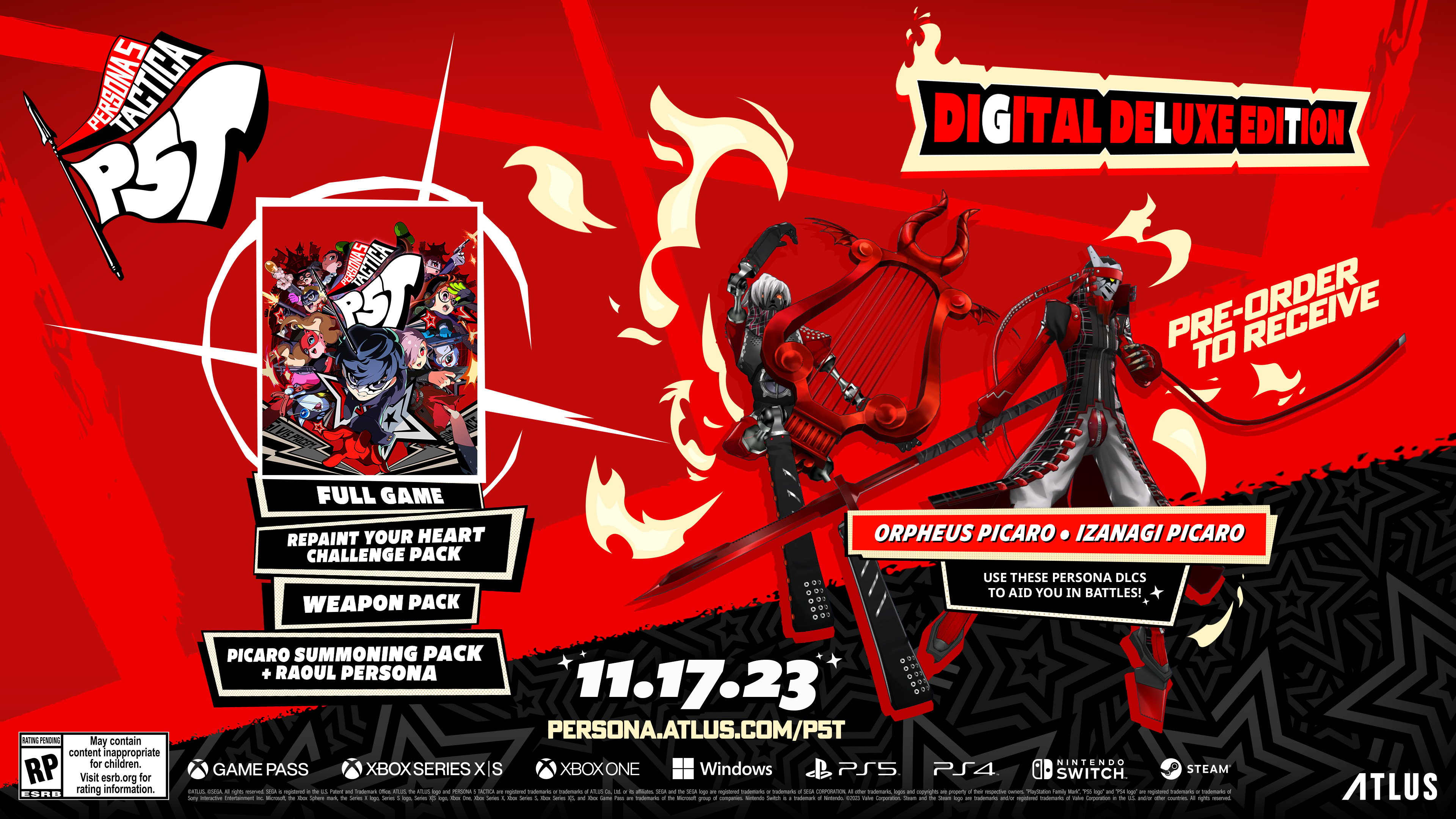 Persona 5 Tactica: Repaint Your Heart on Steam