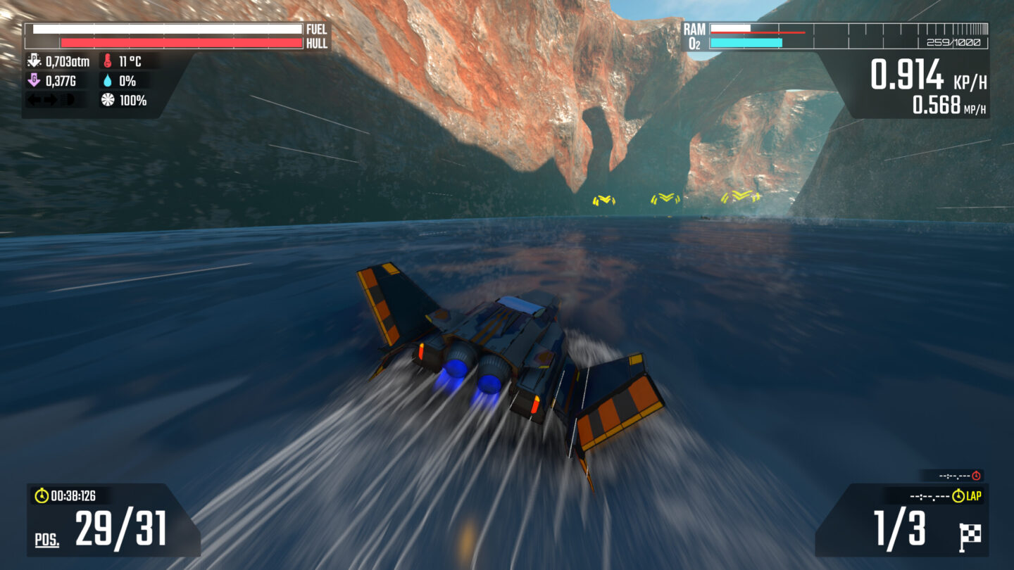 Hoverjet racing game XF Extreme Formula announced for PC - Gematsu