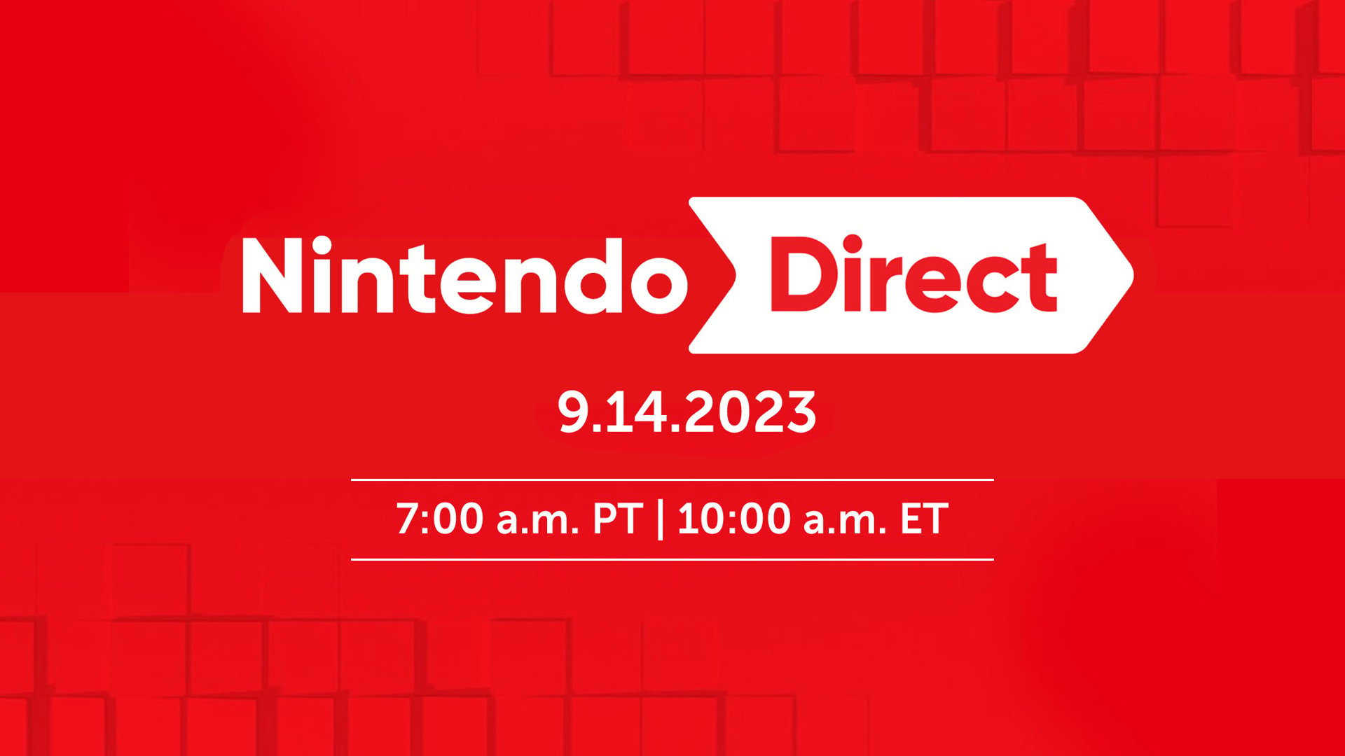 #
      Nintendo Direct set for September 14
