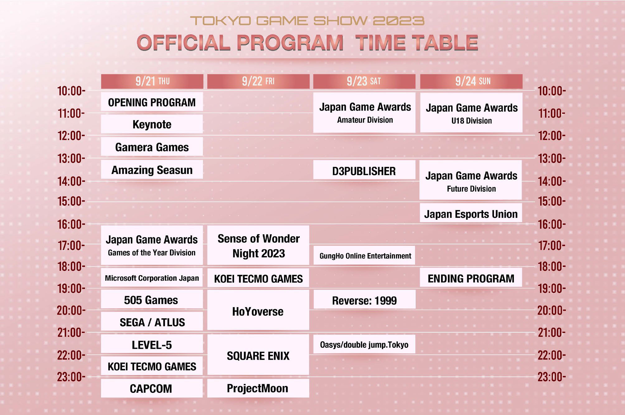TGS 2023 Official Program Ann 09 04 23 Program