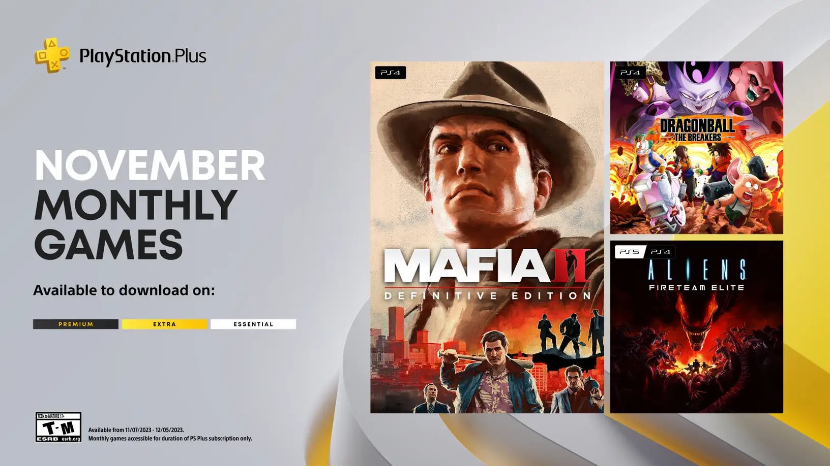 PlayStation Plus Monthly Games lineup for November 2023 announced