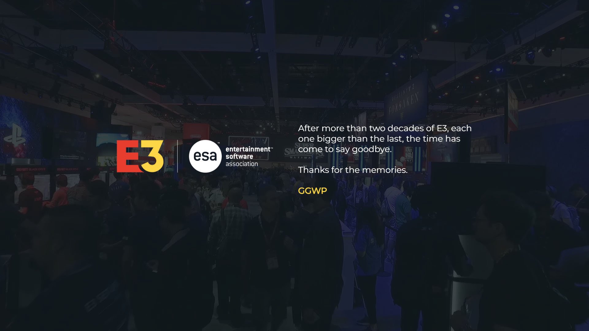 E3 is no more