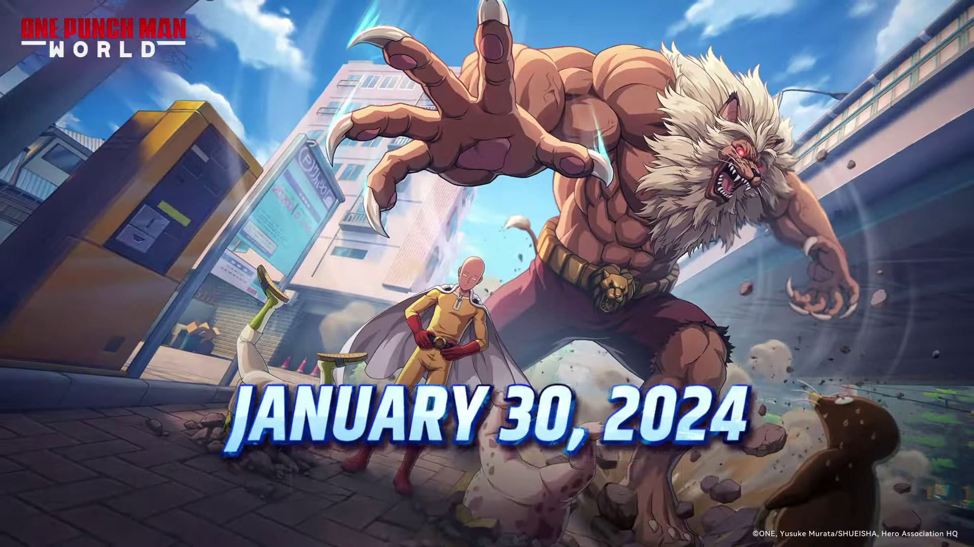 سيتم عرض One Punch Man: The World في 30 يناير 2024