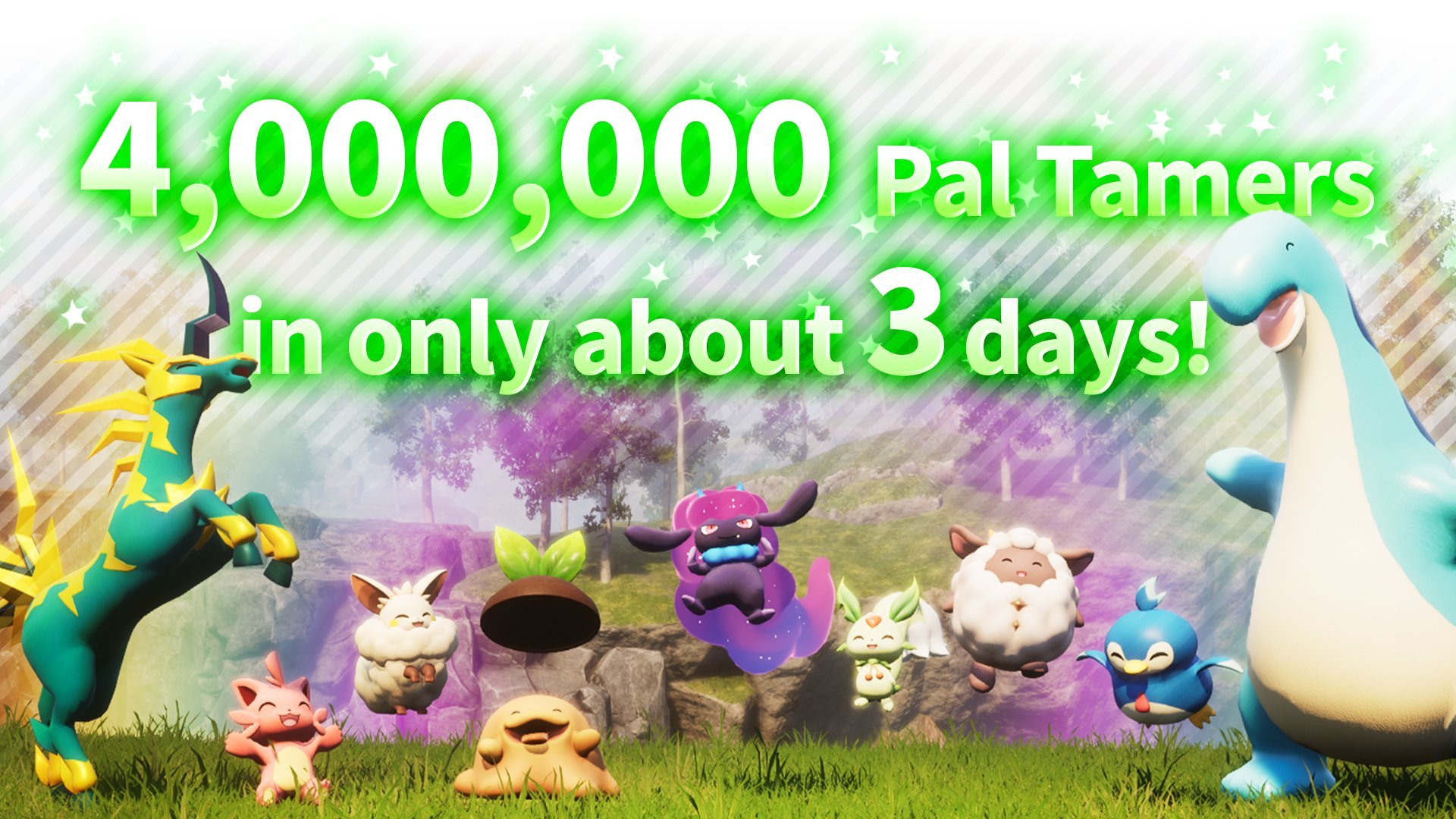 #
      Palworld Early Access sales top four million in three days