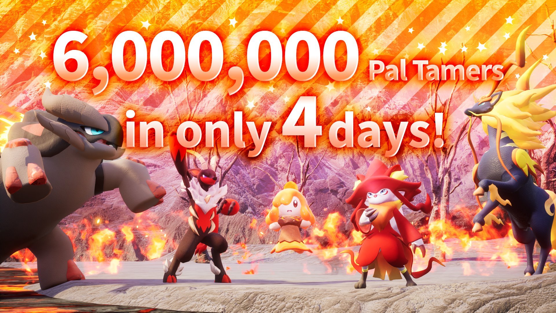 #
      Palworld Early Access sales top six million in four days