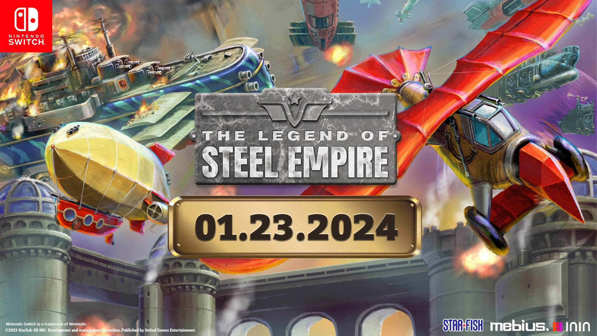 #
      The Legend of Steel Empire for Switch launches January 23
