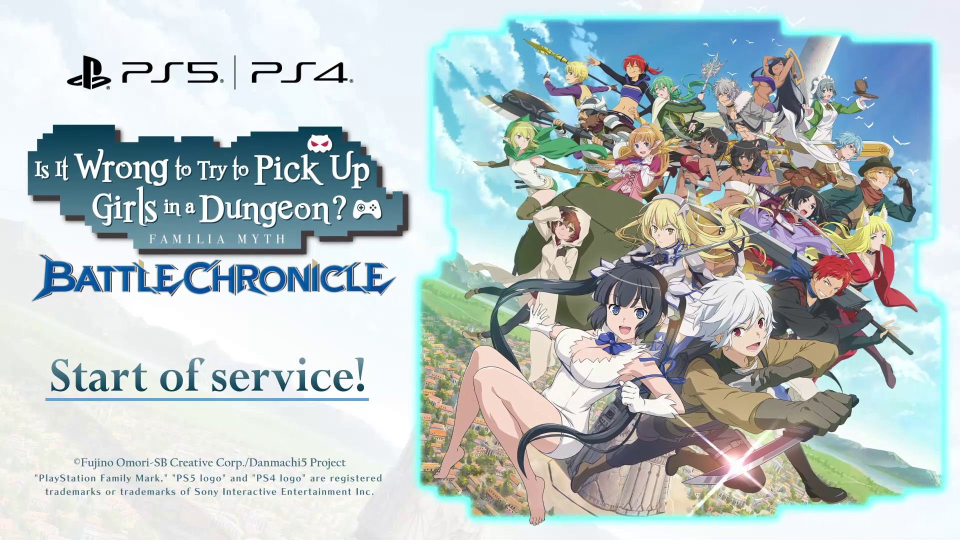 #
      Is It Wrong to Try to Pick Up Girls in a Dungeon? Familia Myth Battle Chronicle for PS5, PS4 now available