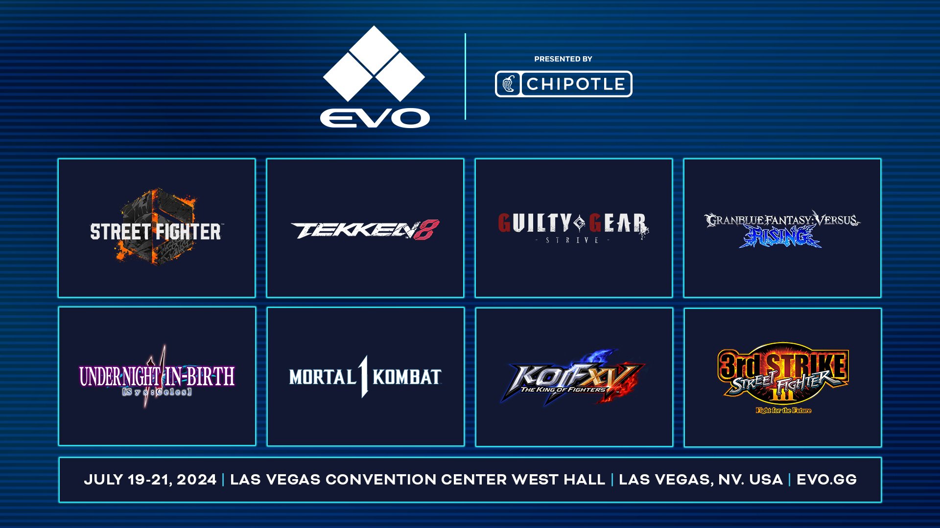 #
      EVO 2024 title lineup announced