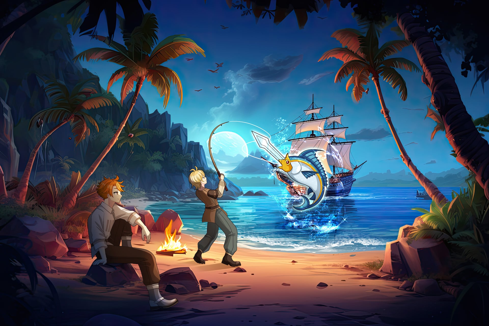 ゲームキャラクター ocean Sea Fantasy - Gematsu