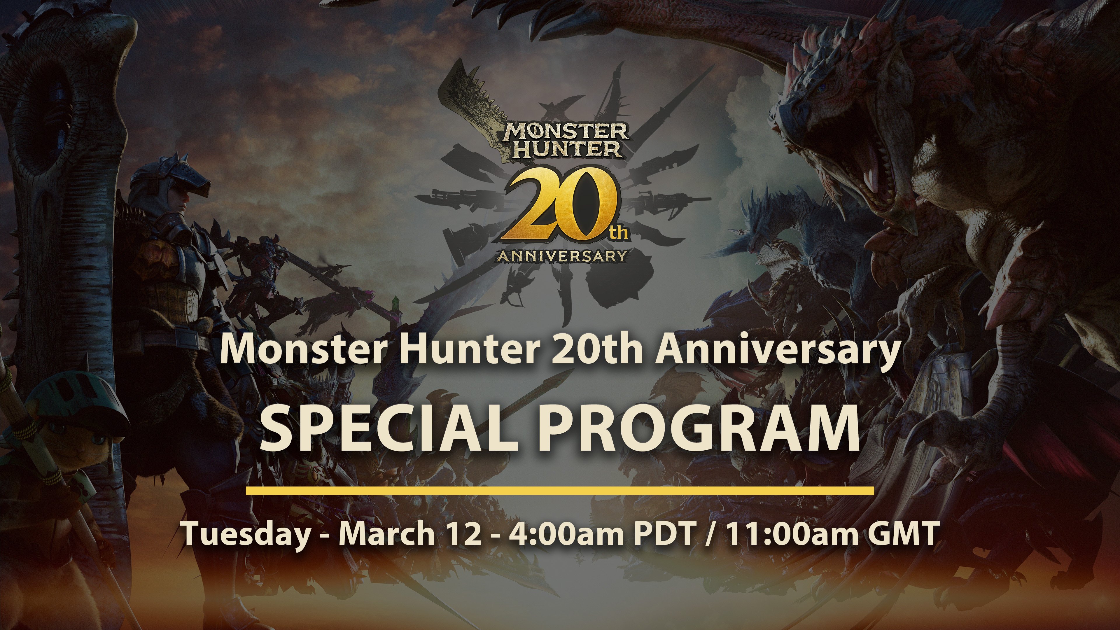 #
      Monster Hunter 20th Anniversary Special Program set for March 12