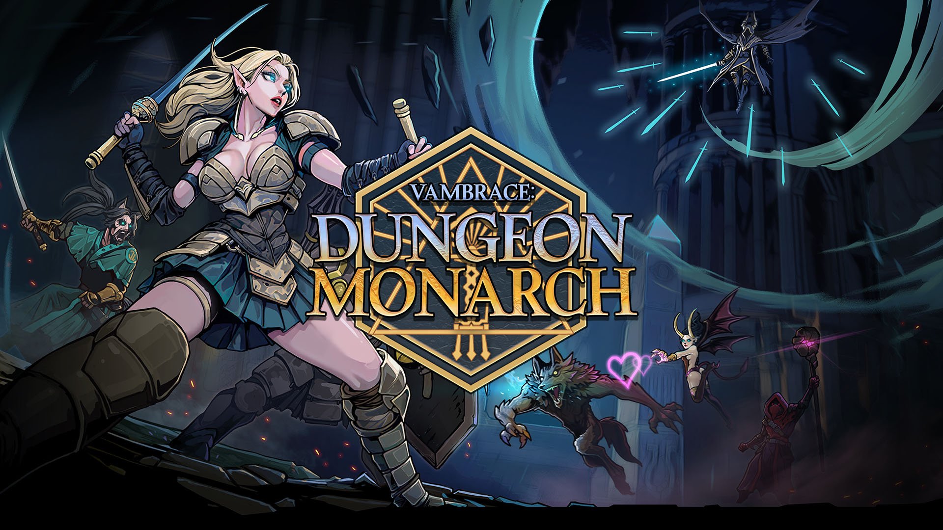 Aankondiging van de game Deckbuilder Dungeon Defense Vambrace: Dungeon Monarch voor pc