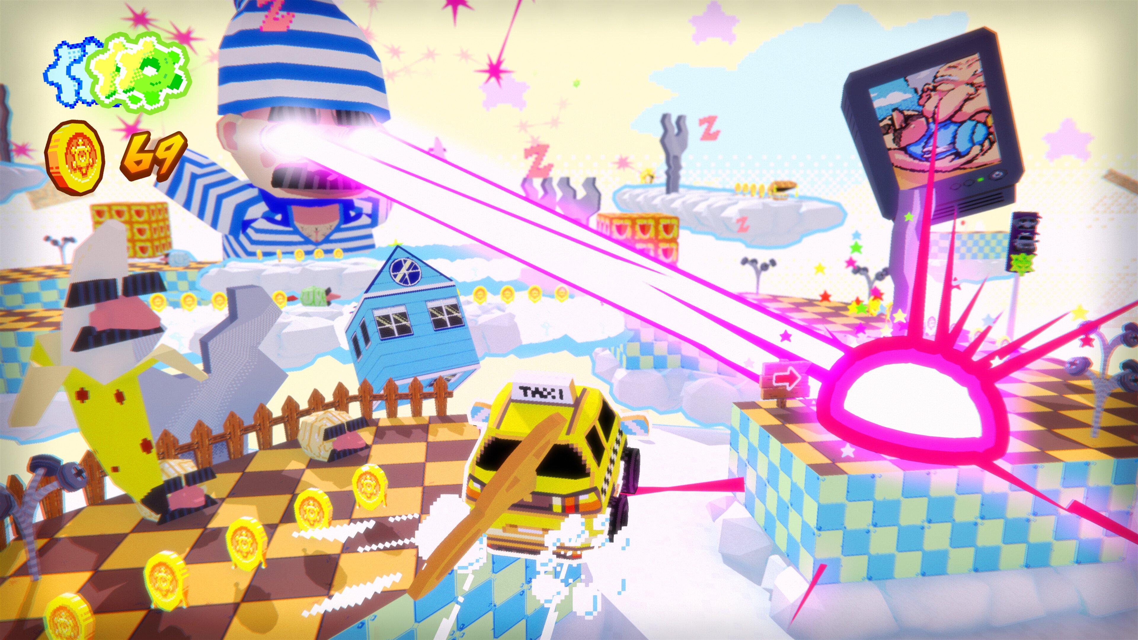 #
      Collectathon platformer Yellow Taxi Goes Vroom for PC launches in April