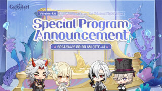 Genshin Impact Version 4.6 Update Special Program