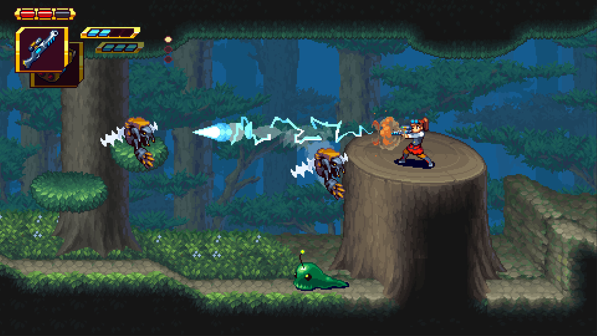 Steampunk Metroidvania and 2D shooter hybrid Clockwork Ambrosia for PC launches in spring 2025