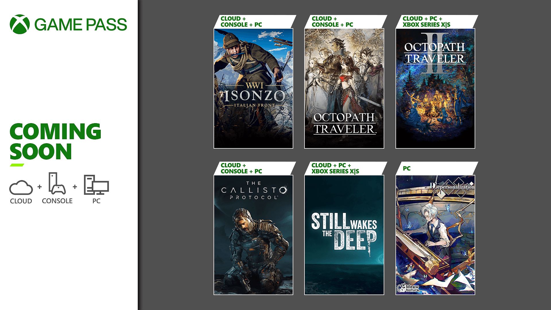 Xbox Game Pass adds Octopath Traveler II, The Callisto Protocol, Still Wakes the Deep, and more in early June