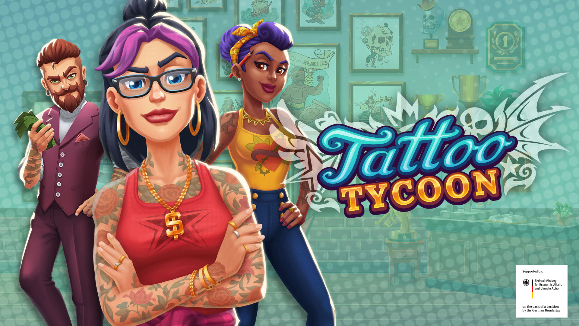 Tattoo parlor management game Tattoo Tycoon announced for PC