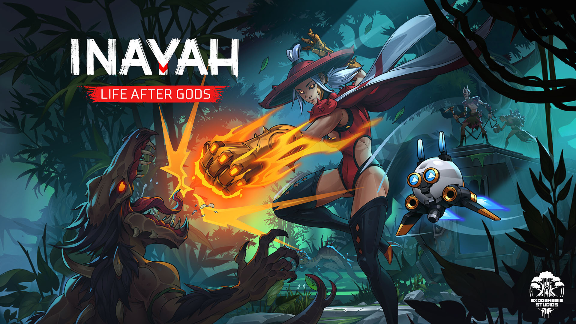 Hand-animated side-scrolling action platformer INAYAH: Life After Gods announced for PS5, Xbox Series, PS4, Xbox One, Switch, and PC