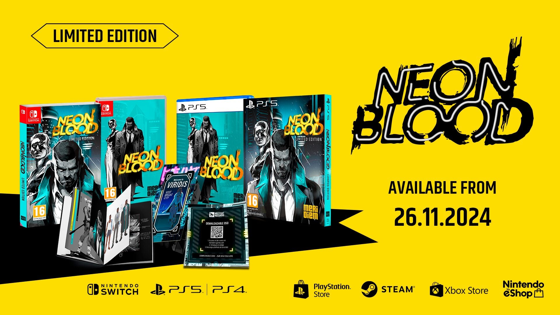 Neon Blood launches November 26