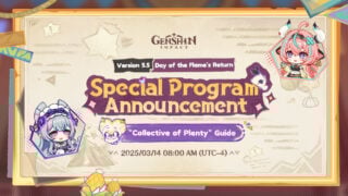 Genshin Impact Version 5.5 Update Special Program