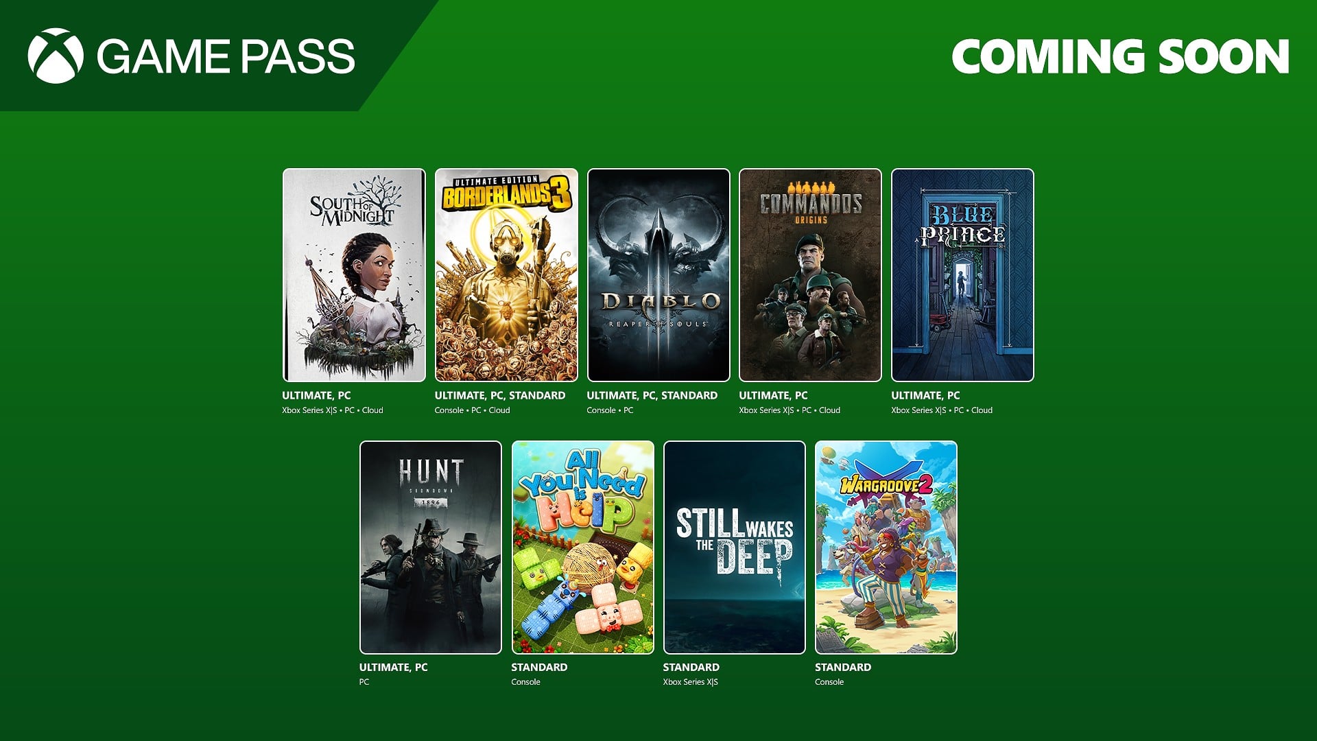 Game Pass adds South of Midnight, Blue Prince, Borderlands 3, and more in early April