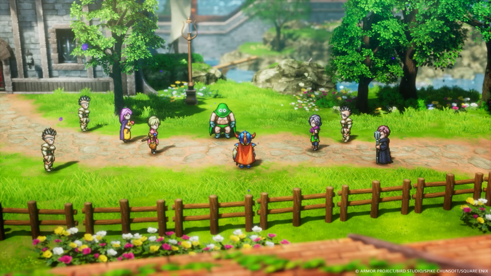 Sweat à Capuche Dragon Quest I & II HD-2D Remake - Design Pixel Art Héros - Coupe Classique, Col Tissé - Pour Fans De Jeux Vidéo Rétro