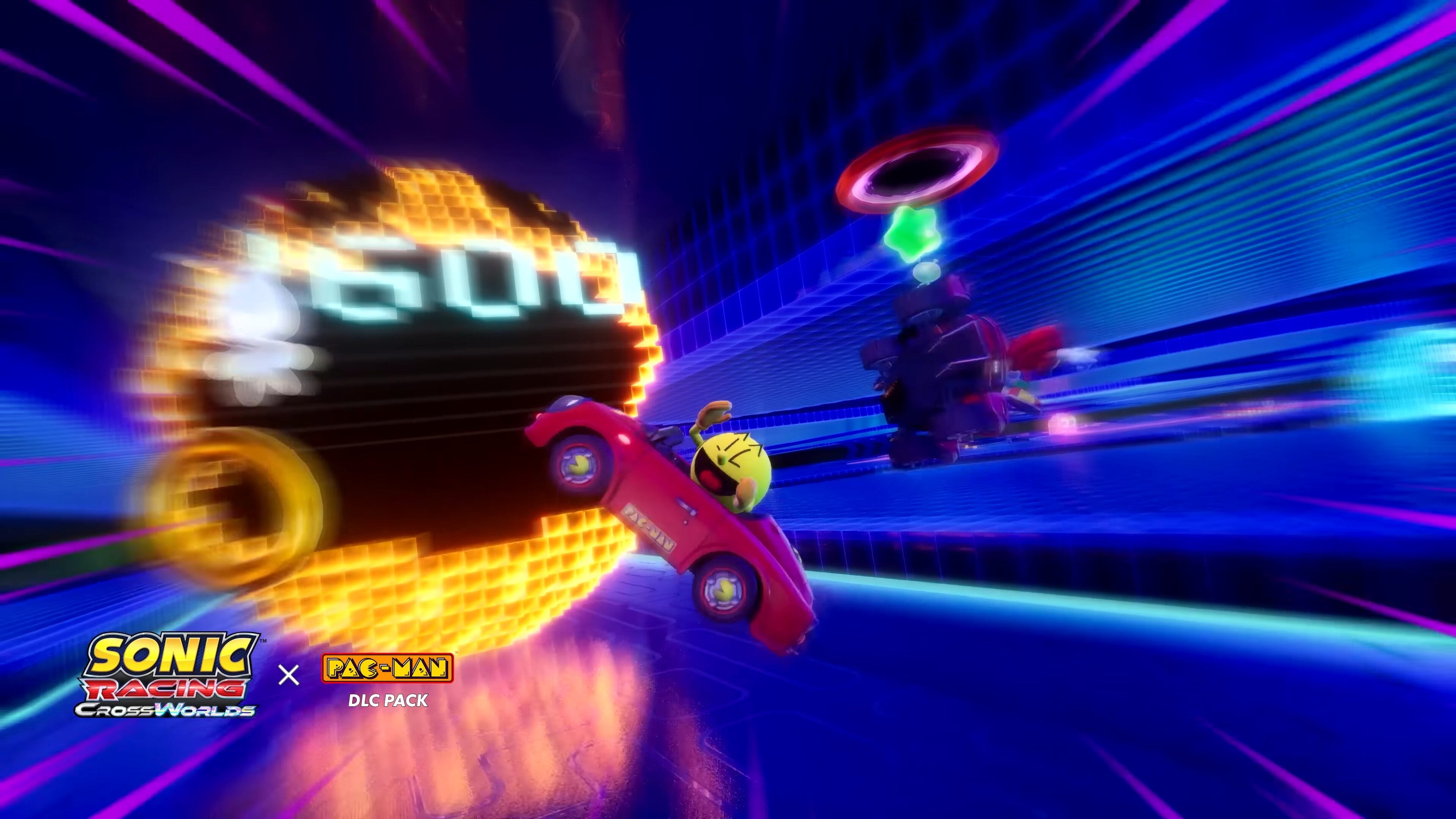 Sonic Racing: CrossWorlds x PAC-MAN crossover DLC announced