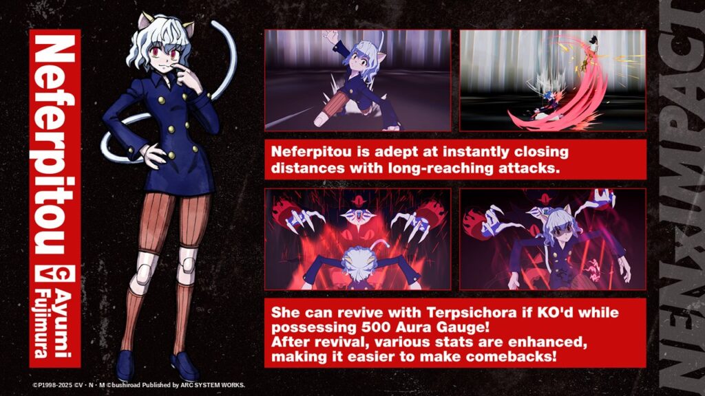 Hunter x Hunter Nen x Impact DLC character Neferpitou launches