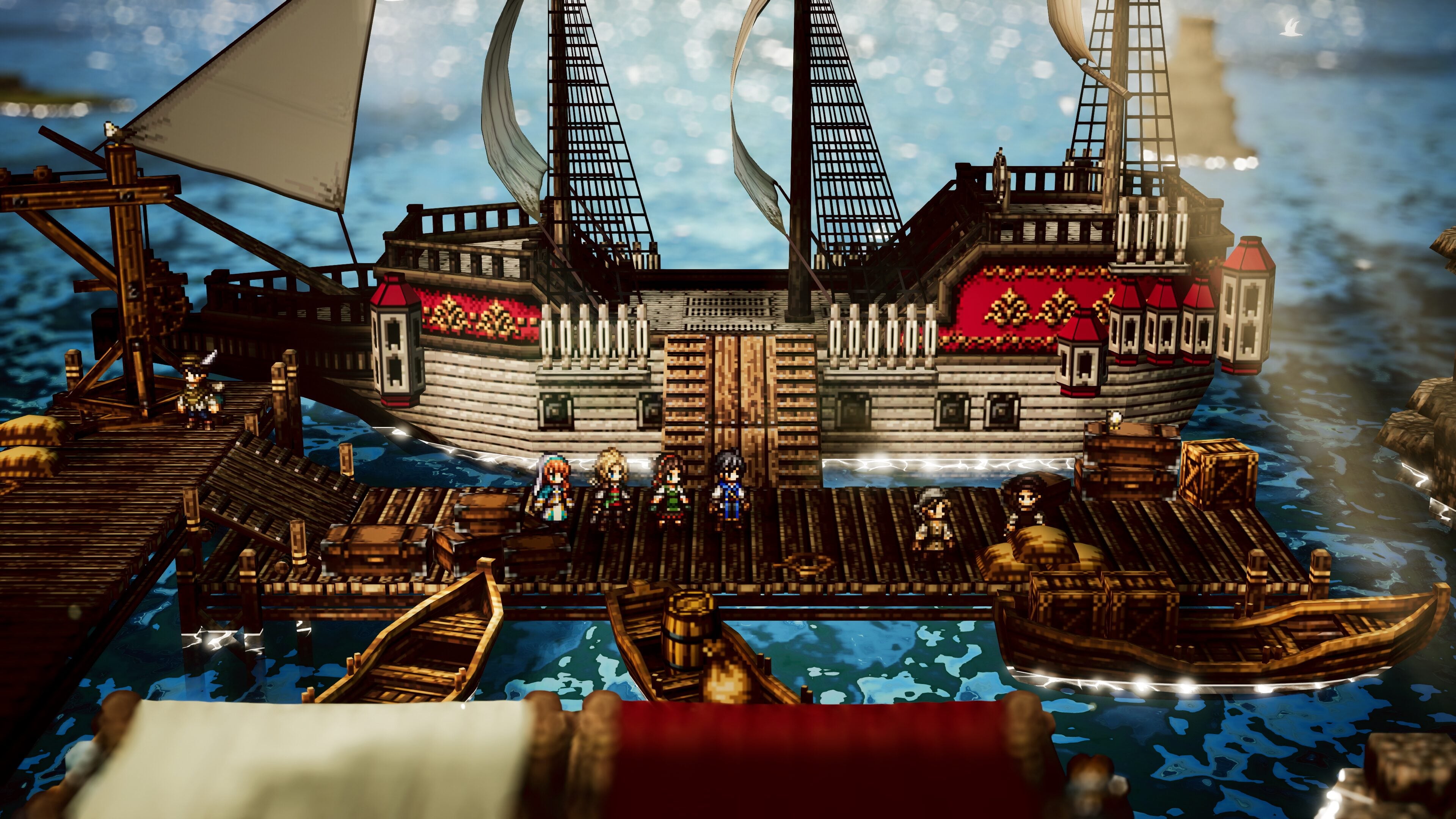 Octopath Traveler 0 details more companions, path actions, amity levels, party chat, and adventures at sea