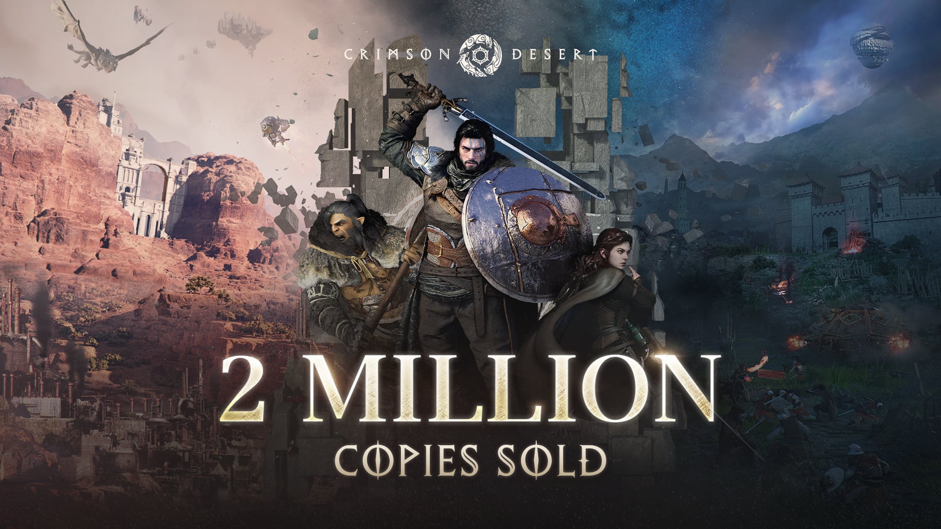 Cover image for Crimson Desert Surpasses 2 Million Sales, Marking a Milestone for Indie Games
