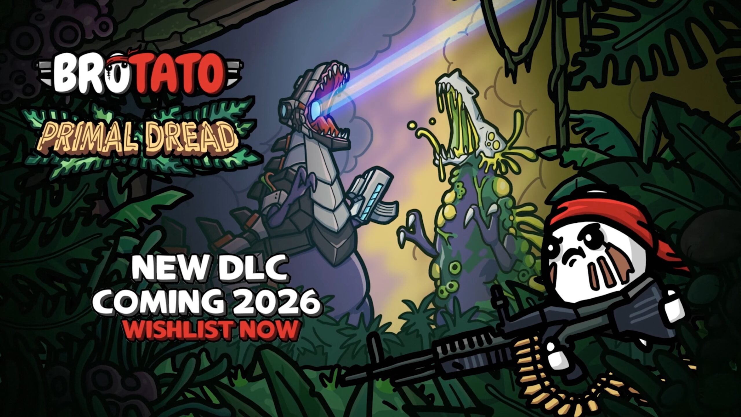 Cover image for Brotato Expands with New DLC 'Primal Dead'