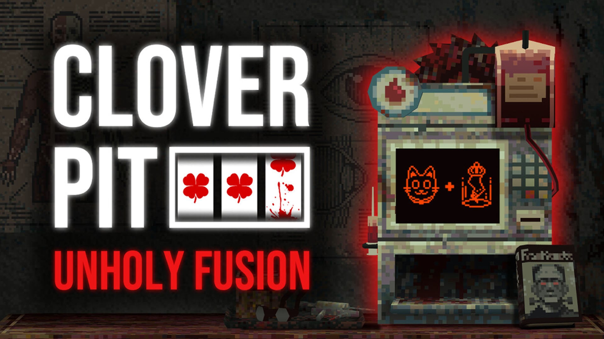 Cover image for Future Friends Games and Panik Arcade Launch 'Unholy Fusion' DLC for Cloverpit
