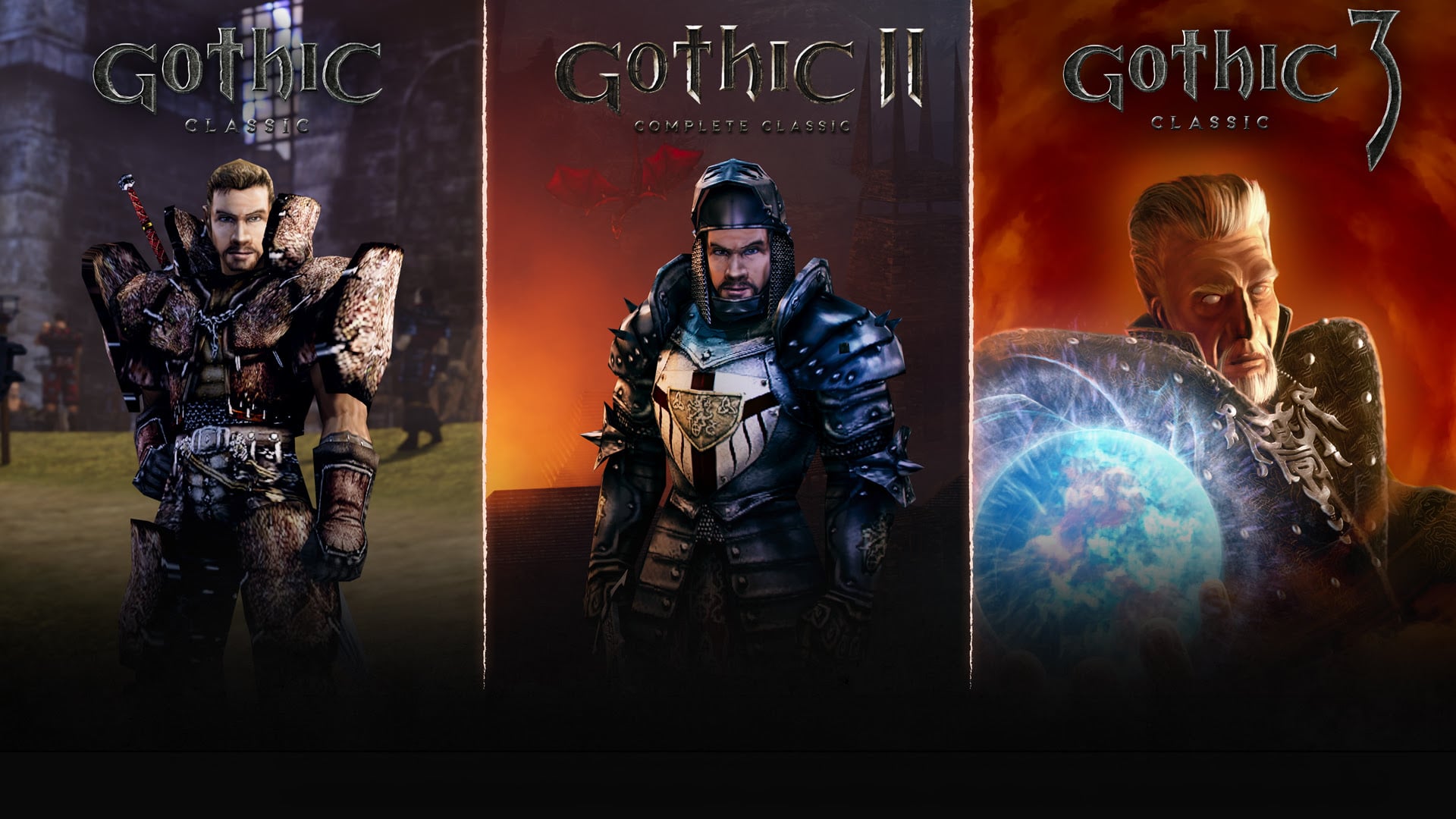 Cover image for THQ Nordic Announces Release Dates for Gothic Classic Trilogy on Multiple Platforms