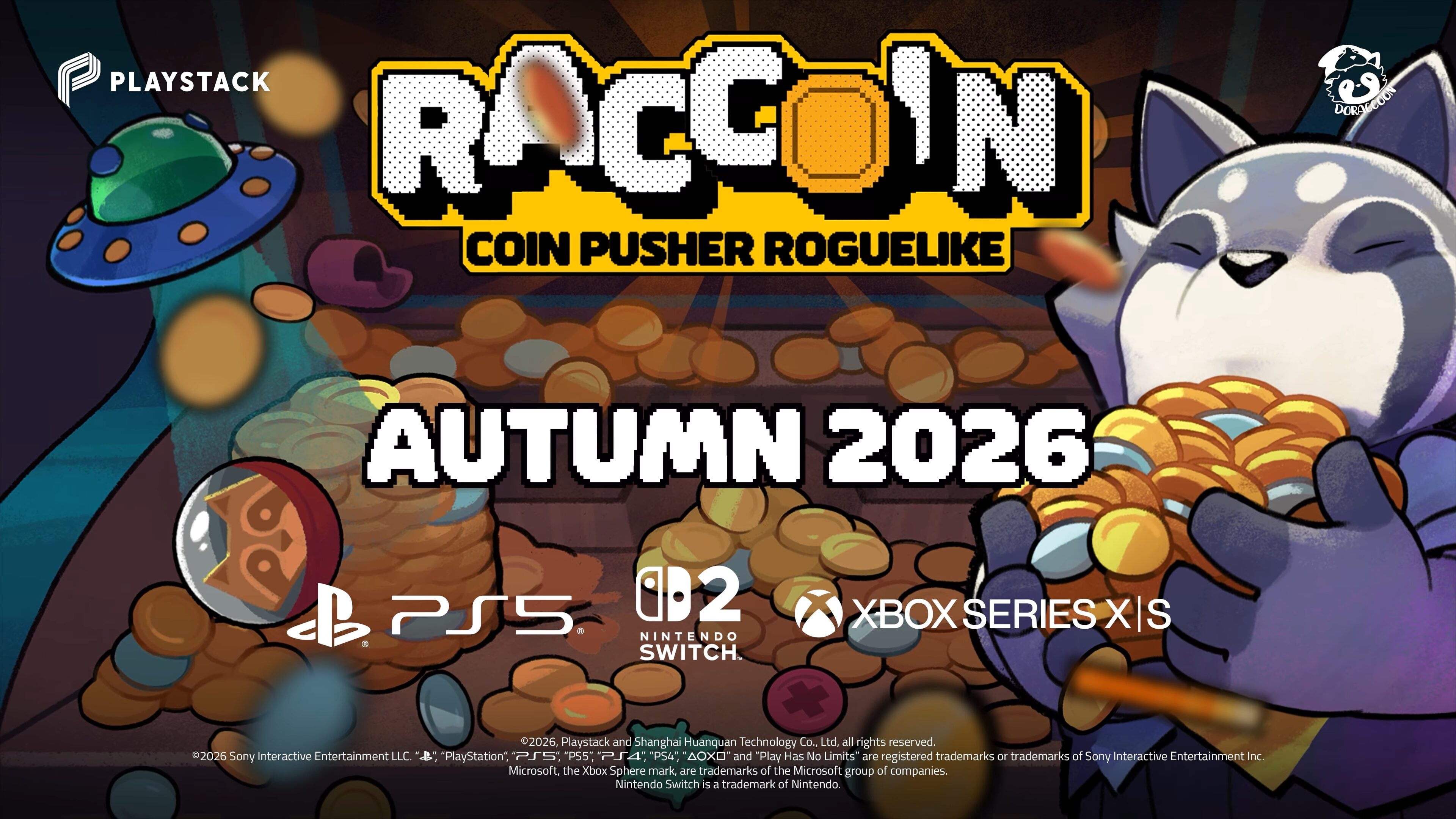硬幣推推機 Roguelike《RACCOIN》將於今年秋季登上 PS5、Xbox Series 和 Switch 2
