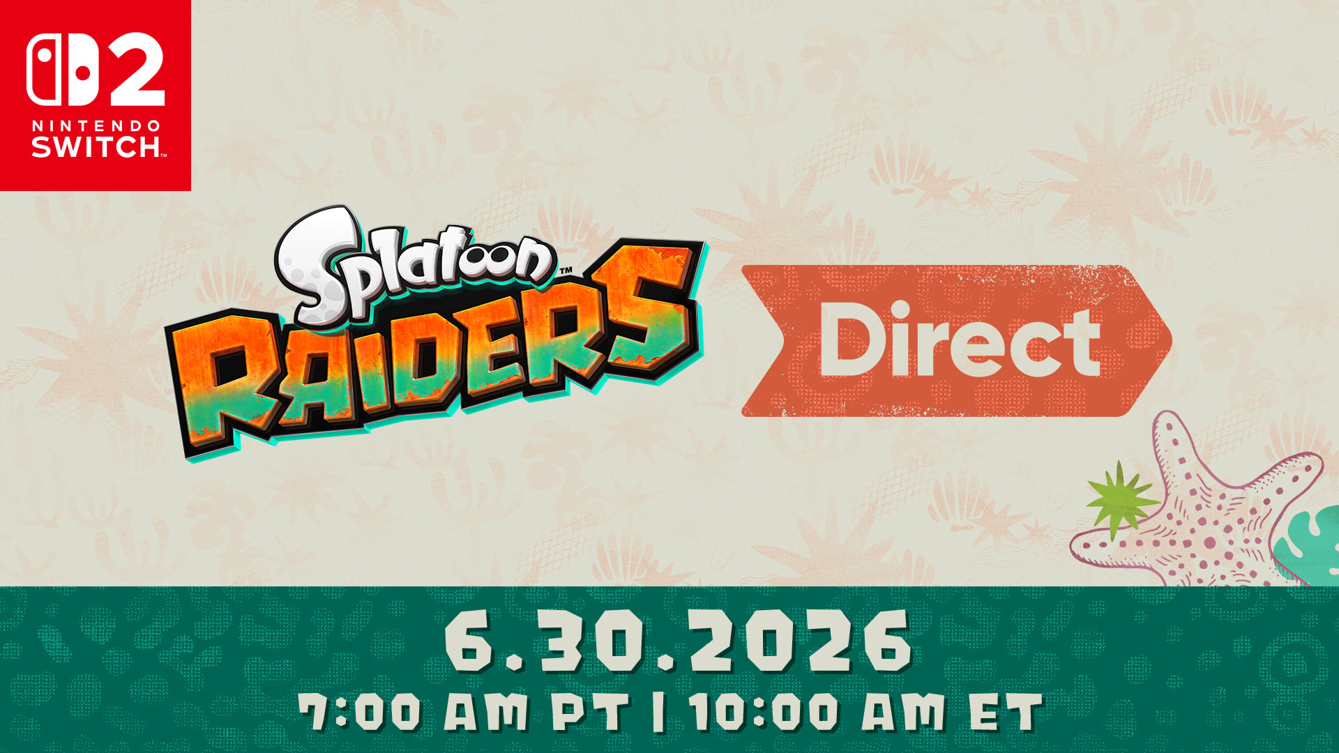 Splatoon Raiders Direct set for June 30